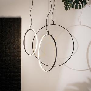 Pendant Light Ideallux Circus D44 Black LED 29W 291345 small 2