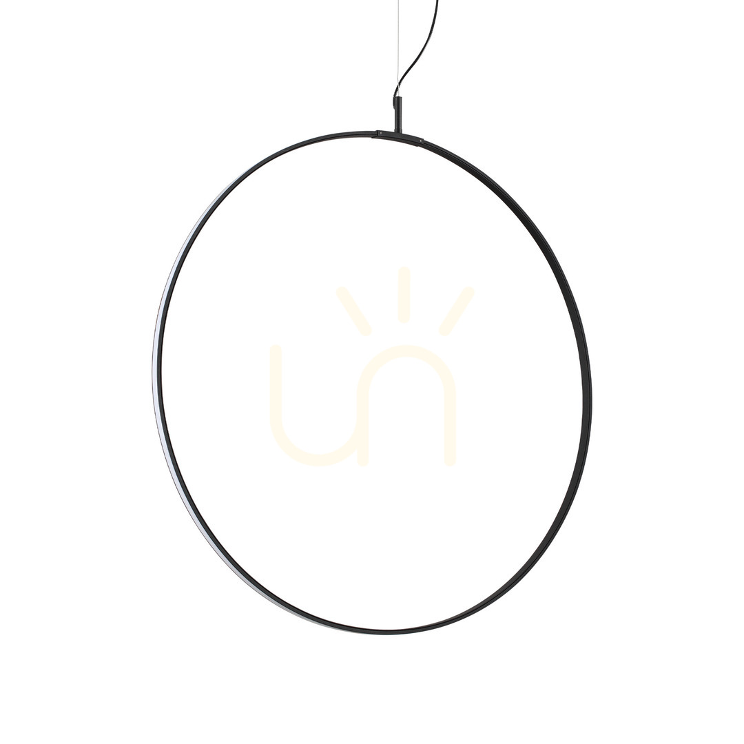 Pendant Light Ideallux Circus D74 Black LED 36W 291406