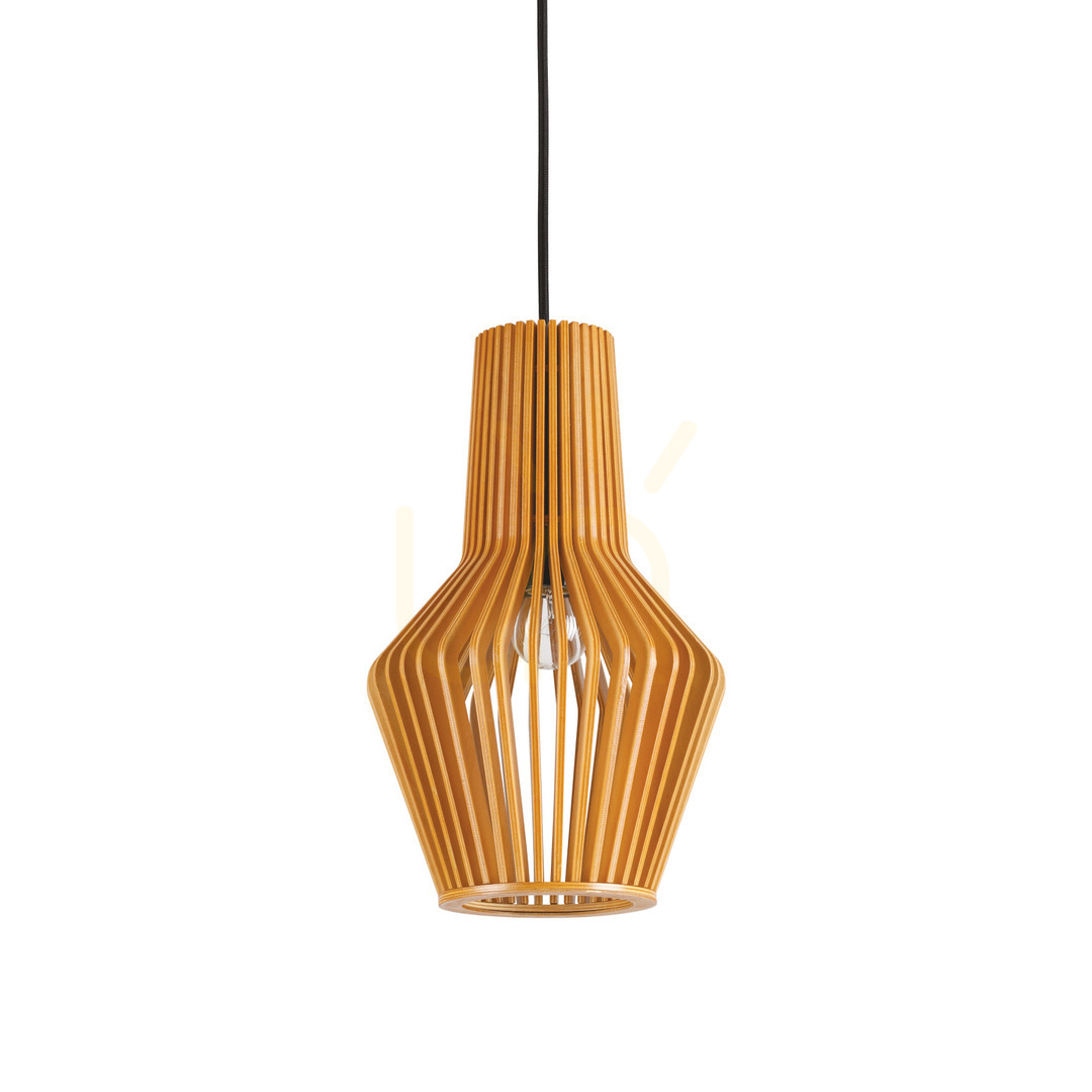 Pendelleuchte Ideallux Citrus Holz E27 20 cm 159843