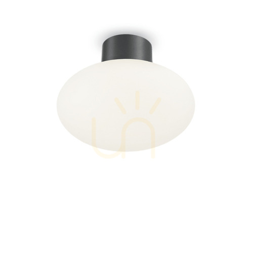 Check External Ceiling Light Ideallux Clio Anthracite 9 cm E27 IP54 148861