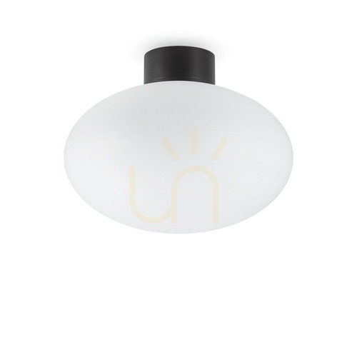 Check External Ceiling Light Ideallux Clio 148878 Black Aluminum 9 cm E27