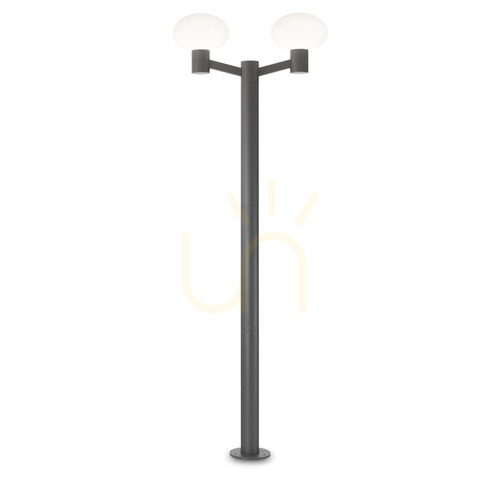 Check Outdoor Standing Light Ideallux Clio Anthracite 2xE27 197 cm 249490