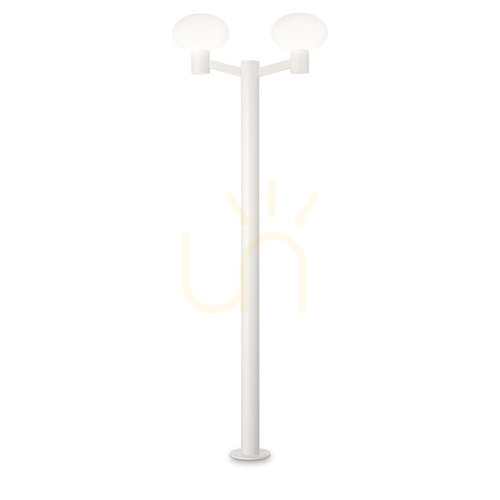 Check Outdoor Standing Lamp Ideallux Clio MPT2 White 197 cm 249506