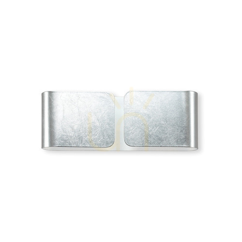 Check Wall Light Ideallux Clip AP2 Mini Silver Metal G9 2-Light 091136