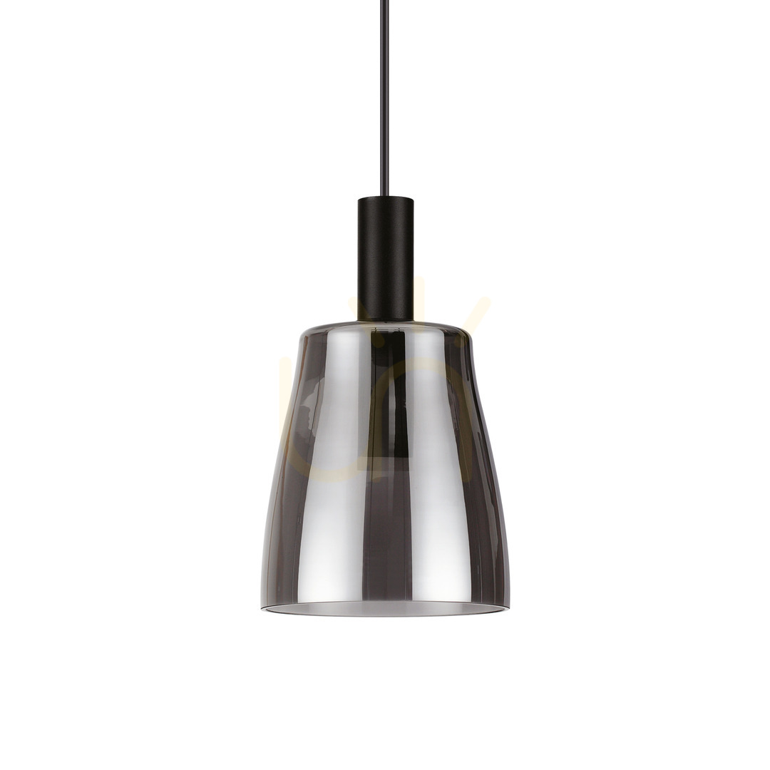 Pendant Light Ideal Lux Coco 275567 Black Glass LED 15 cm