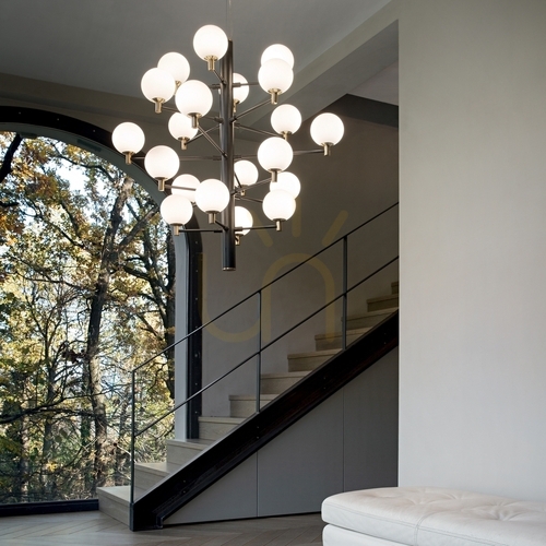 Check Pendant Light Ideal Lux Copernico SP12 Black 12-Light 71 cm 197319