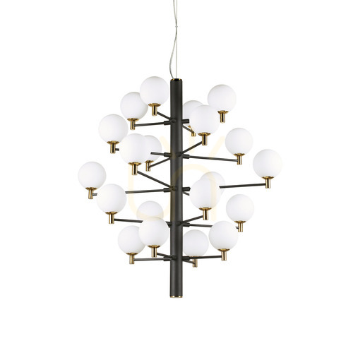Check Pendant Light Ideallux Copernico SP20 Black 86 cm 197333