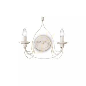 Wall Light Ideallux Corte AP2 Bianco White Metal 2xE14 028460 small 1