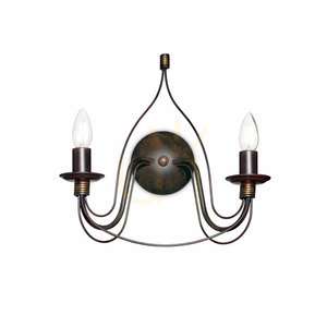 Wall Light Ideallux Corte AP2 Bianco White Metal 2xE14 028460 small 2