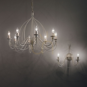 Wall Light Ideallux Corte AP2 Bianco White Metal 2xE14 028460 small 4