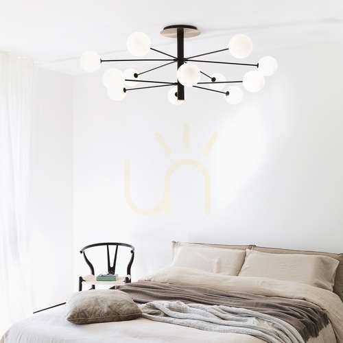Check Plafond Ideallux Cosmopolitan PL10 Black 124 cm 273693