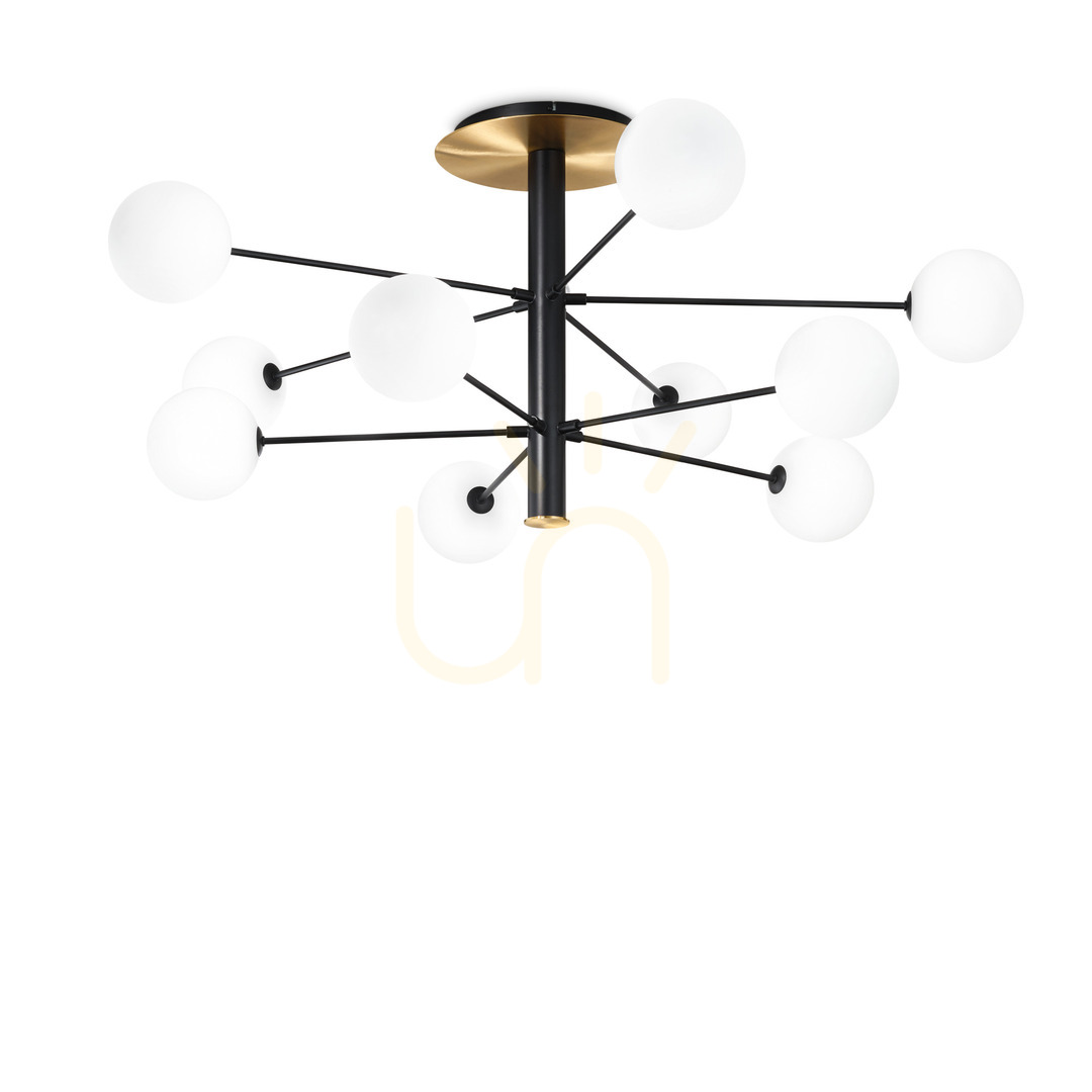 Plafond Ideallux Cosmopolitan PL10 Black 124 cm 273693