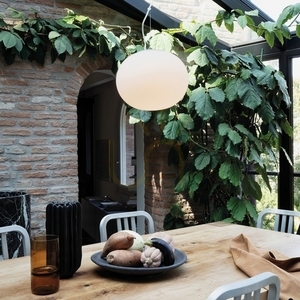 Pendant Light Ideallux COTTON SP1 D40 White 40 cm 327884 small 1