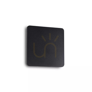 Wall Light Ideal Lux Cover AP D15 Square Black LED 195766 small 1