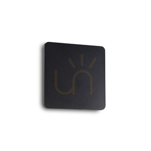 Wall Light Ideal Lux Cover AP D15 Square Black LED 195766 small 0