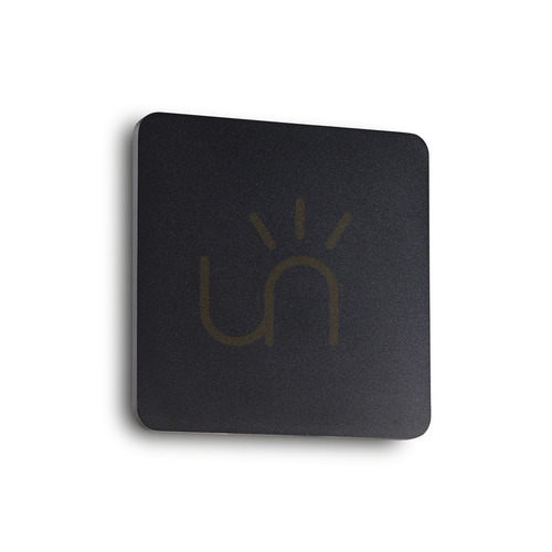 Check Wall Light Ideallux COVER AP D20 Square Black LED 11W 195773