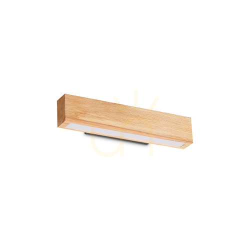 Check Wall Light Ideallux Craft AP D40 Black Wood LED 12W 40 cm 284477