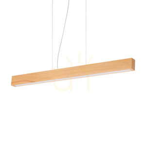 Pendant Light Ideallux CRAFT SP Black Wood LED 110 cm 284460 small 0