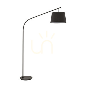 Standing Lamp Ideal Lux Daddy PT1 Black Metal Fabric 110363 small 0