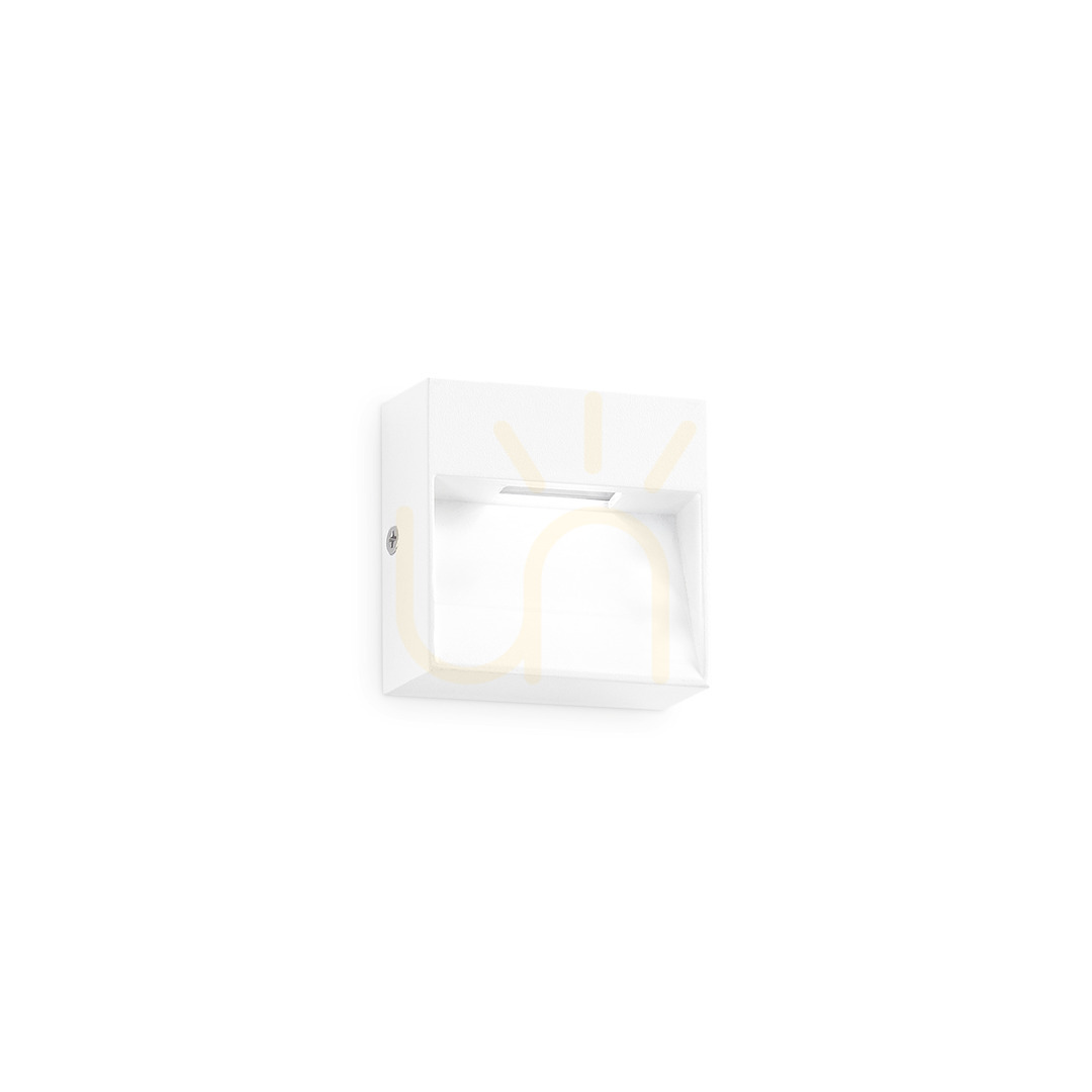 Outdoor Wall Lamp Ideallux DEDRA AP BIG BIANCO White LED 10 cm 328638
