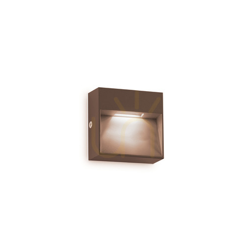 Check Outdoor Wall Lamp Ideallux Dedra AP Big Coffee Brown LED 10 cm 328621
