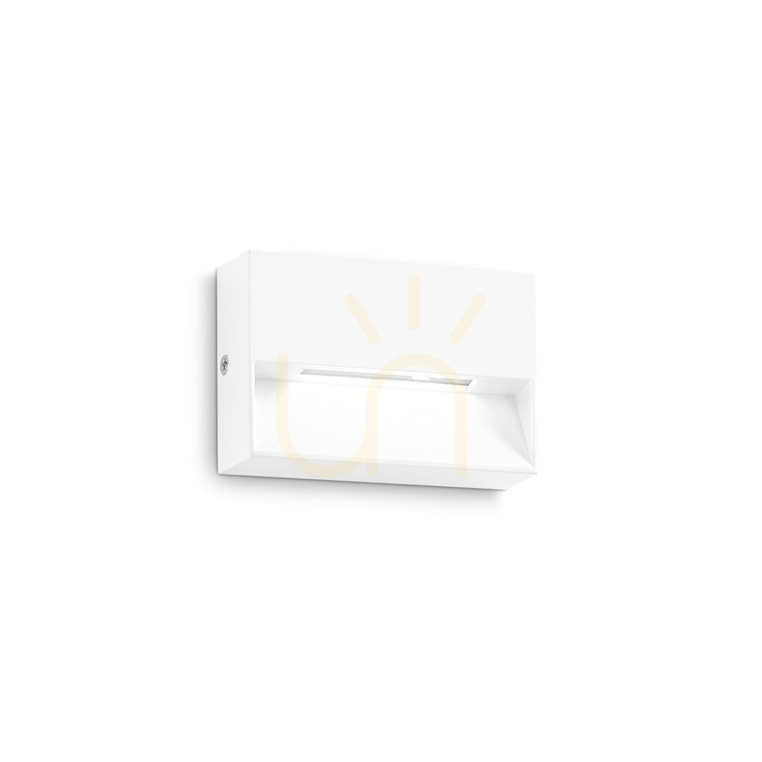 Outdoor Wall Lamp Ideallux Dedra AP Small Bianco White LED 1.5W 316901