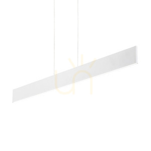 Pendant Light Ideallux Desk SP1 White LED 32W 102.5 cm 138237 small 0
