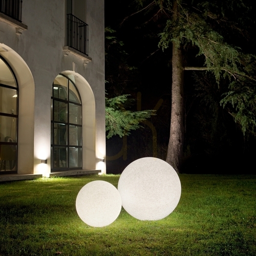 Check Outdoor Standing Garden Ball Light Ideallux Doris 214009 White 30 cm E27