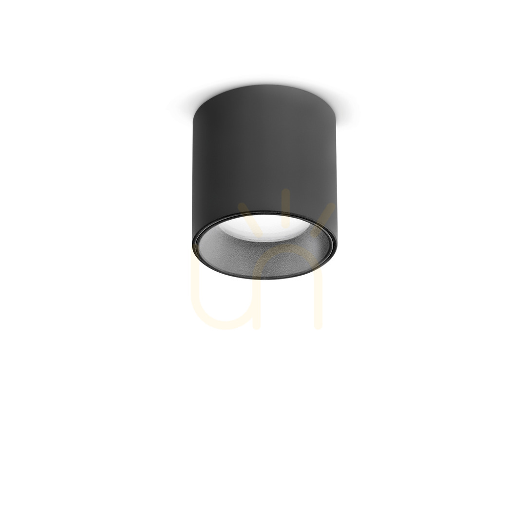 Plafon Ideallux NITRO 299402 LED 4W 3000K czarny 4,2 cm