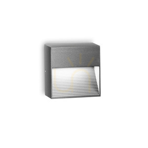 Outdoor Wall Lamp Ideal Lux Down AP1 Anthracite Aluminum G9 122045 small 1