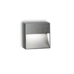 Outdoor Wall Lamp Ideal Lux Down AP1 Anthracite Aluminum G9 122045 small 0