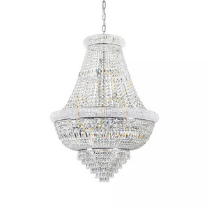 Pendant Light Ideallux Dubai SP24 Brass Crystal 80 cm 243528 small 2