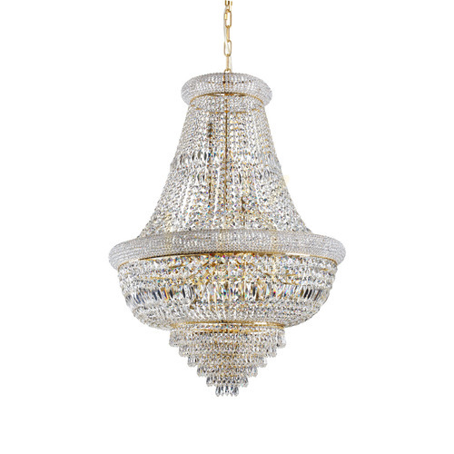 Check Pendant Light Ideallux Dubai SP24 Brass Crystal 80 cm 243528