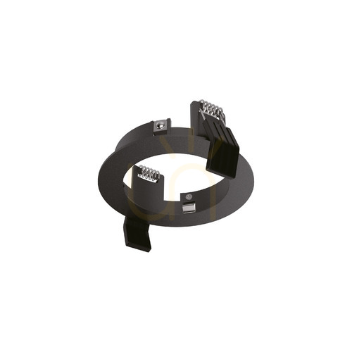 Check Round Frame Ideallux Dynamic Black Aluminum 9.5 cm 208701