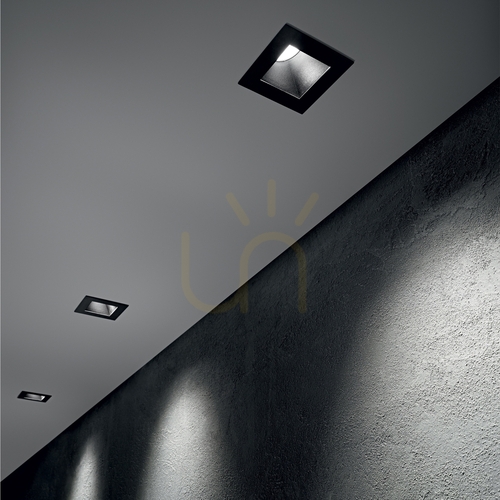 Check Square Frame Ideallux Dynamic White Aluminum 10 cm 208725