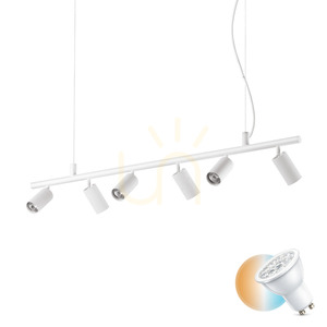 Pendant Light Ideallux Dynamite SP6 Bianco White 6xGU10 Metal 231433 small 0
