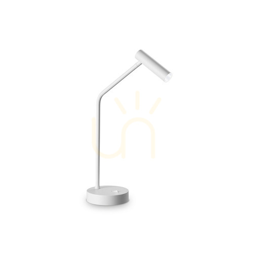 Check Table Lamp Ideallux Easy TL Bianco White Metal LED 46 cm 295510