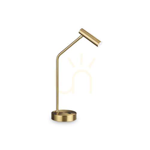 Check Table Lamp Ideallux Easy TL Brass Metal LED 46 cm 295541