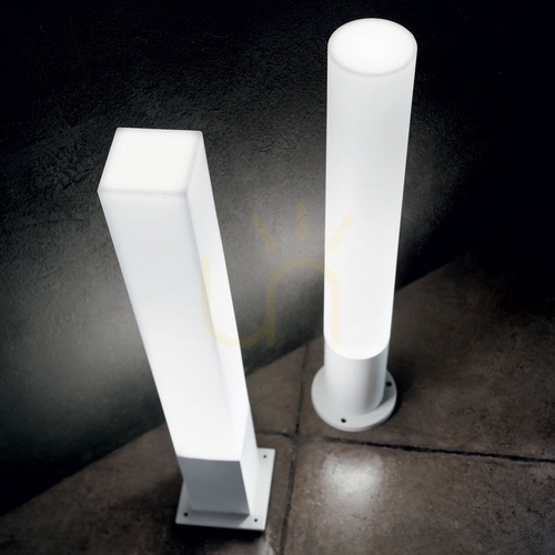 Check Outdoor Standing Light Ideallux EDO Round White 80 cm GX53 IP44 135755