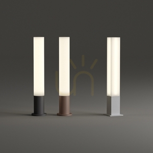 Outdoor Standing Light Ideallux EDO Round Brown 80 cm GX53 213071 small 1