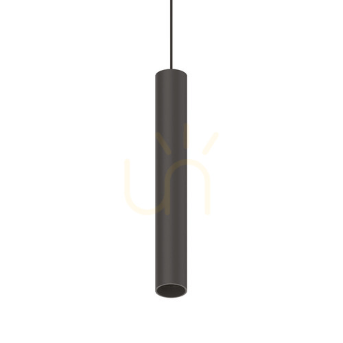 Check Track Light Ideallux EGO Pendant Tube Black 12W 3000K 257747