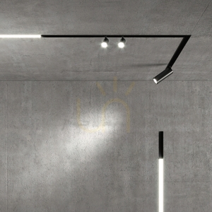 Recessed Lighting Profile Ideallux EGO Black Aluminum 100cm 258171 small 1