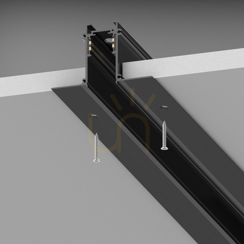 Check Recessed Profile Ideallux EGO Easy 1000mm Black Aluminum 320472