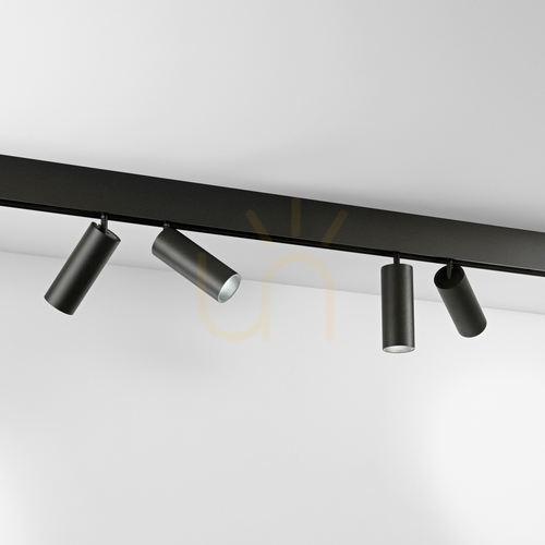 Check Track Light Ideallux EGO Double 16W 4000K Black 321806