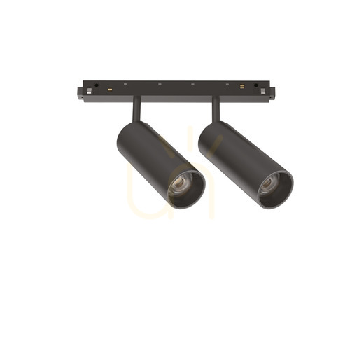 Check Track Light Ideallux EGO Double 24W 3000K Black 257662