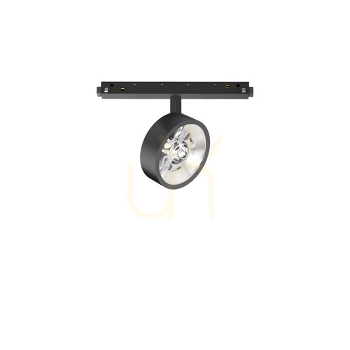 Check Track Light Ideallux EGO Flat Single 9W 3000K Black 290614