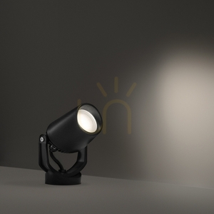Outdoor Spotlight Ideallux ELIO PR1 Nero Black GU10 120201 small 1