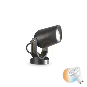 Outdoor Spotlight Ideallux ELIO PR1 Nero Black GU10 120201 small 0