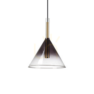 Pendant Light Ideal Lux Empire SP1 Cono Chrome Glass 20 cm 309798 small 0