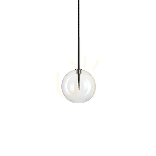 Check Pendant Light Ideallux Equinoxe SP1 D15 Chrome Glass 306537